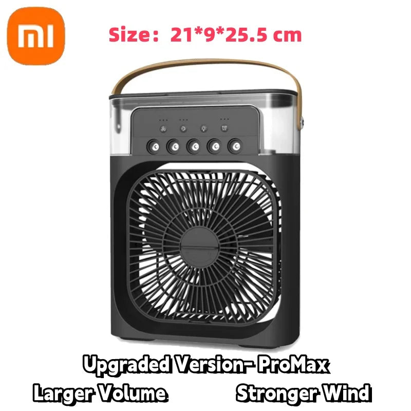 Xiaomi Portable 3 In 1 Fan Air Conditioner Car Household Small Air Cooler LED Night Lights Humidifier Air Adjustment Home Fans