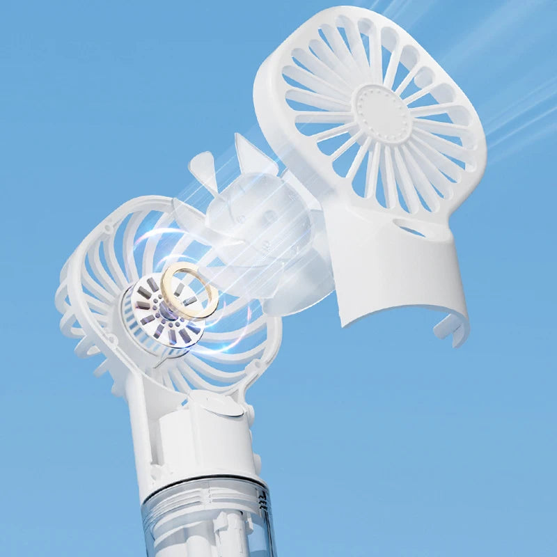 Handheld Mini Fan Air Conditioner Usb Rechargeable Portable Humidifier Mist Cooler Cooling Spray Humidifier Fan For Home/Office