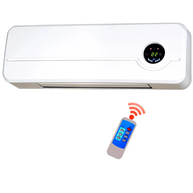 New Energy-saving Air conditioner Wall-mounted portable Heating Fan Home Dormitory timing free installation Remote control AC-07