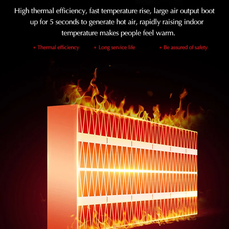 New Energy-saving Air conditioner Wall-mounted portable Heating Fan Home Dormitory timing free installation Remote control AC-07