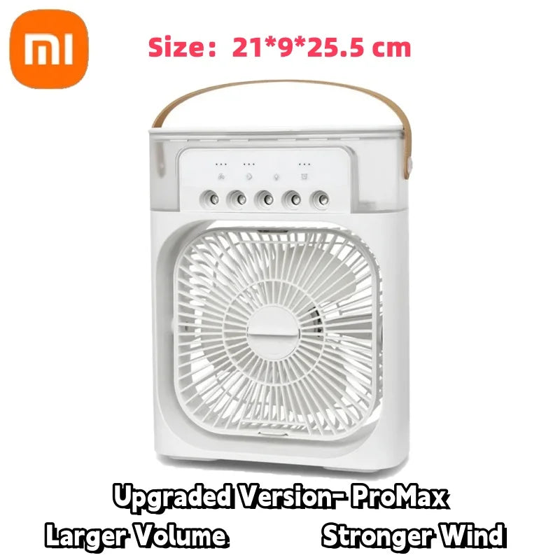 Xiaomi Portable 3 In 1 Fan Air Conditioner Car Household Small Air Cooler LED Night Lights Humidifier Air Adjustment Home Fans