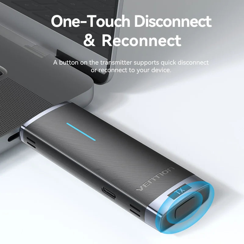 Vention Wireless HDMI TV Receiver, 5GHz WiFi Display Projector, HD TV Dongle Smart Stick for Android IOS, 40m 50m Adapter