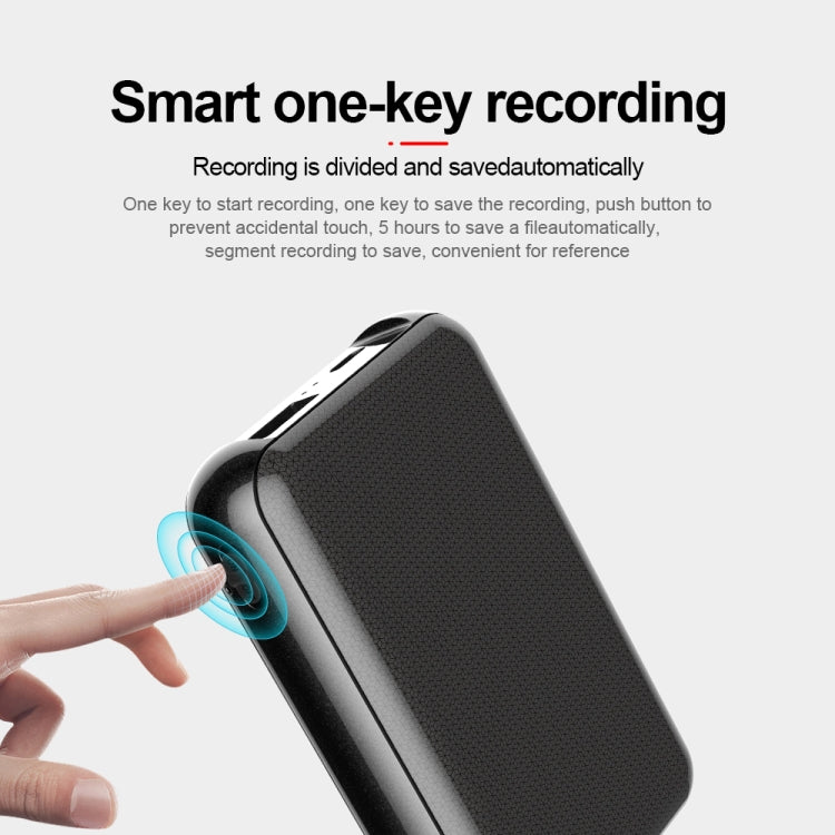 JNN Q75 Magnetic Power Bank Smart Voice Recorder, Memory:64GB(Black)