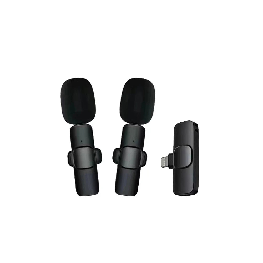 K8 Wireless Lavalier Microphone Studio Gaming for iPhone Type-C PC Computer Professioanl Lapel Mic Live Broadcast Mobile Phone