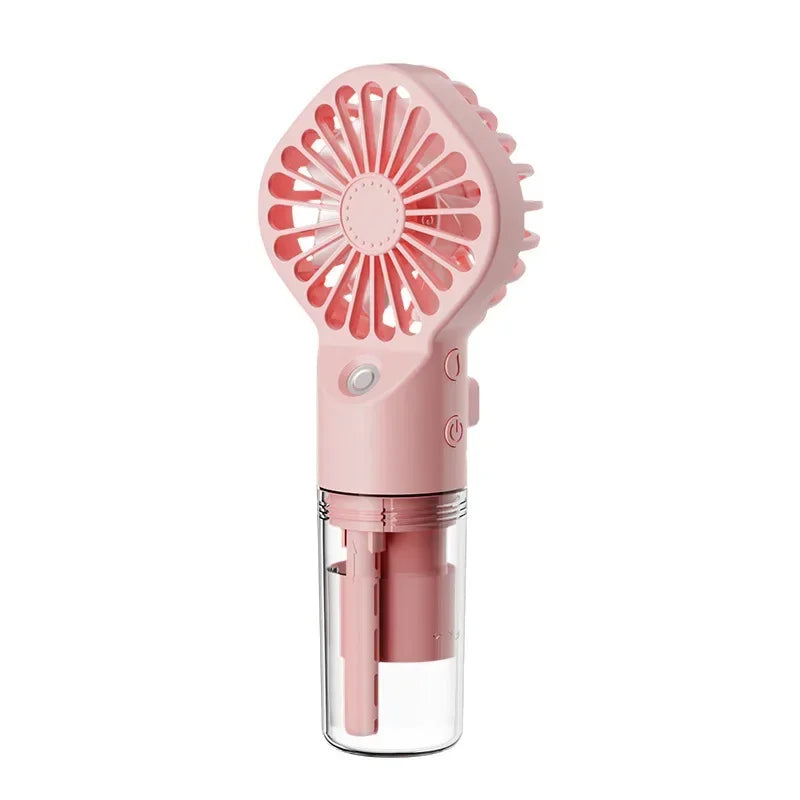 Handheld Mini Fan Air Conditioner Usb Rechargeable Portable Humidifier Mist Cooler Cooling Spray Humidifier Fan For Home/Office