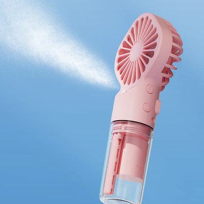 Handheld Mini Fan Air Conditioner Usb Rechargeable Portable Humidifier Mist Cooler Cooling Spray Humidifier Fan For Home/Office