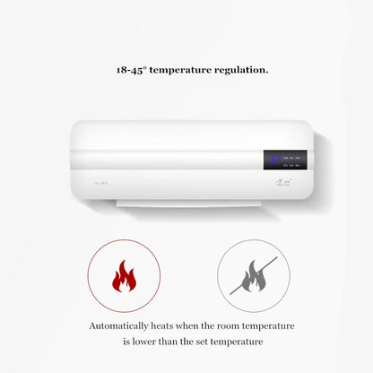 New Energy-saving Air conditioner Wall-mounted portable Heating Fan Home Dormitory timing free installation Remote control AC-07