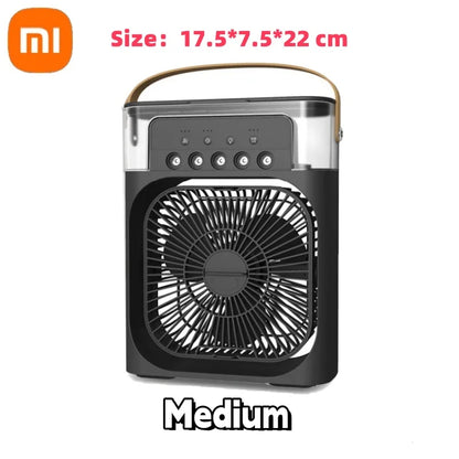 Xiaomi Portable 3 In 1 Fan Air Conditioner Car Household Small Air Cooler LED Night Lights Humidifier Air Adjustment Home Fans
