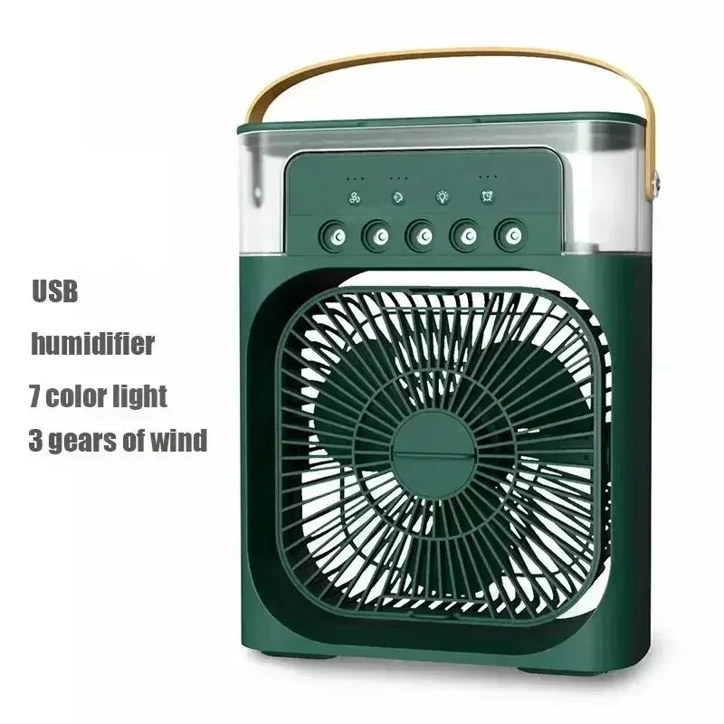 80% Off 3 In 1 Fan Air Conditioner Household Air Cooler Fan With LED Night Lights Humidifier Air Adjustment Office Home Fans