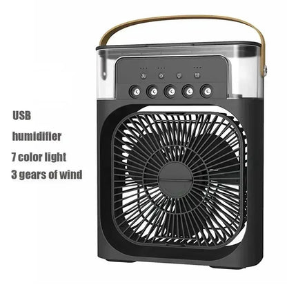 80% Off 3 In 1 Fan Air Conditioner Household Air Cooler Fan With LED Night Lights Humidifier Air Adjustment Office Home Fans