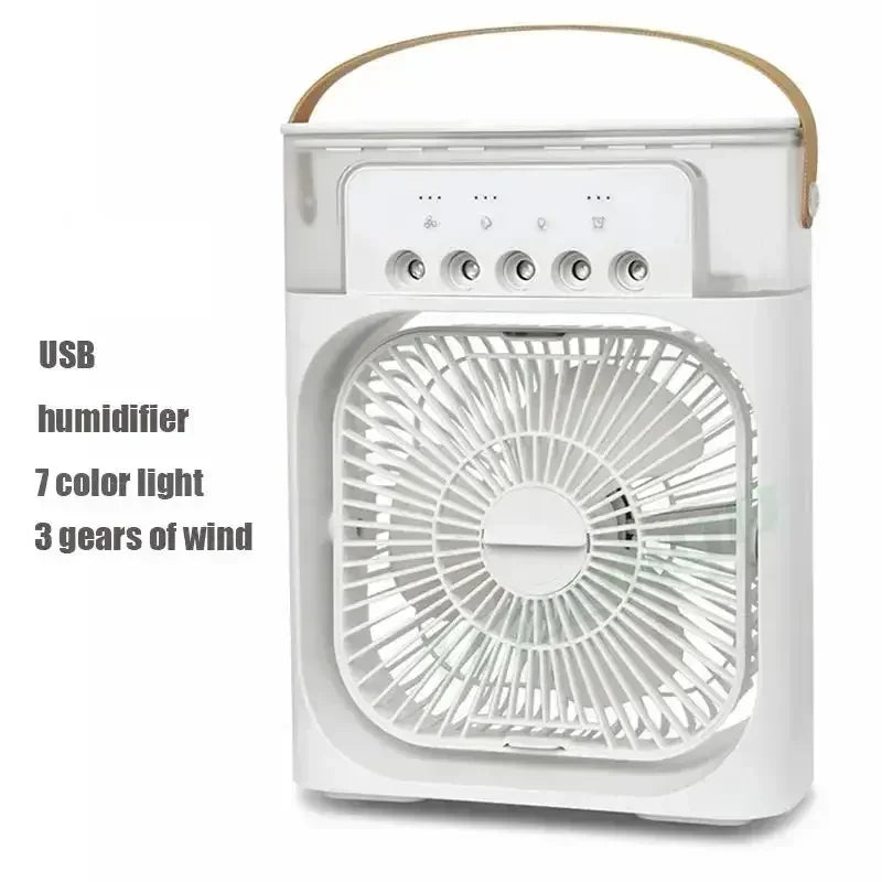 80% Off 3 In 1 Fan Air Conditioner Household Air Cooler Fan With LED Night Lights Humidifier Air Adjustment Office Home Fans