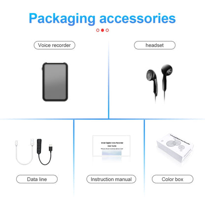 JNN Q75 Magnetic Power Bank Smart Voice Recorder, Memory:64GB(Black)