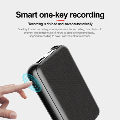 JNN Q75 Magnetic Power Bank Smart Voice Recorder, Memory:64GB(Black)