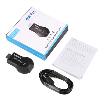 M2 Pro Wireless WiFi TV Stick Display TV Dongle HDMI-compatible Smart TV Screen Projector 1080P 4K For DLNA Android Google