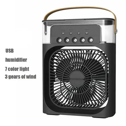 Xiaomi Portable 3 In 1 Fan Air Conditioner Car Household Small Air Cooler LED Night Lights Humidifier Air Adjustment Home Fans