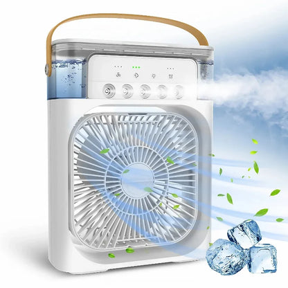 Xiaomi Portable 3 In 1 Fan Air Conditioner Car Household Small Air Cooler LED Night Lights Humidifier Air Adjustment Home Fans